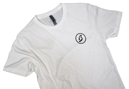 Small Circle B Tee - White