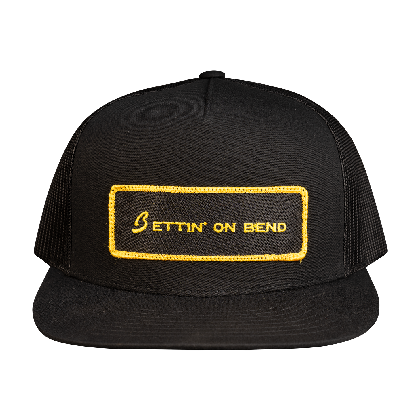 Bettin' on Bend Trucker Hat Black