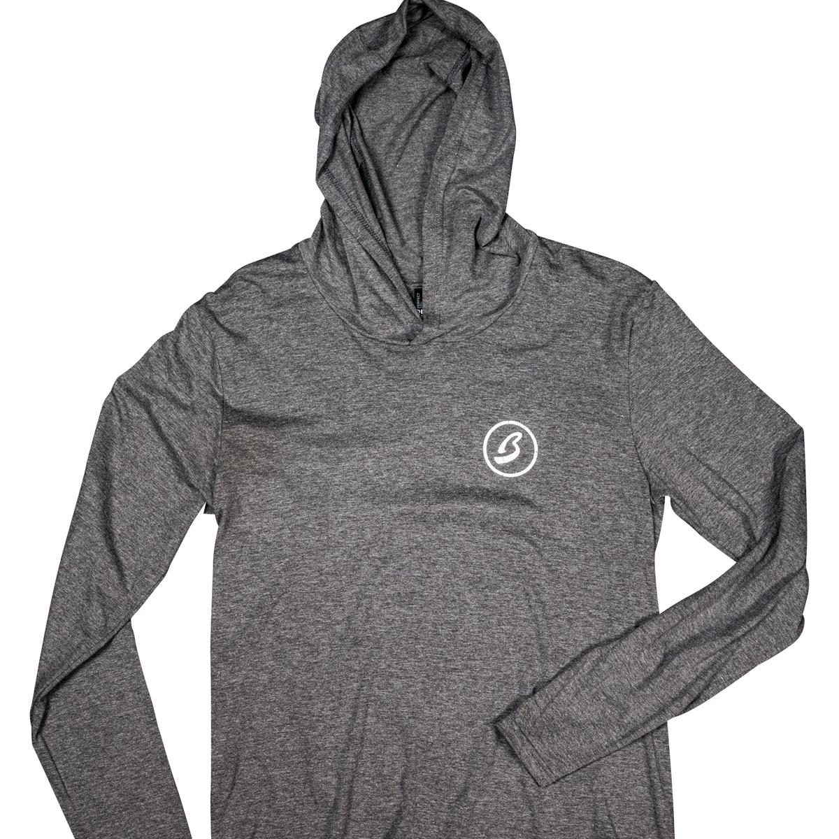 Lightweight Circle B Heather Grey Hoodie