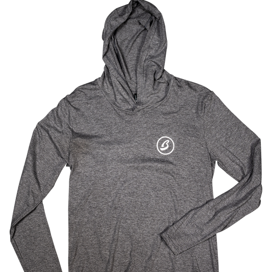 Lightweight Circle B Heather Grey Hoodie