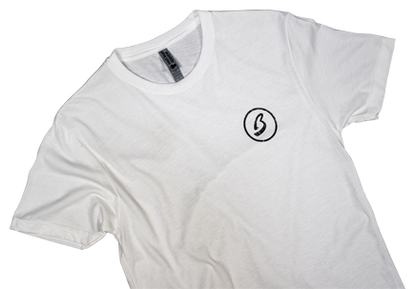 Small Circle B Tee - White