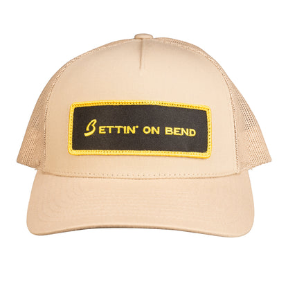 Bettin' on Bend Trucker Hat Sand
