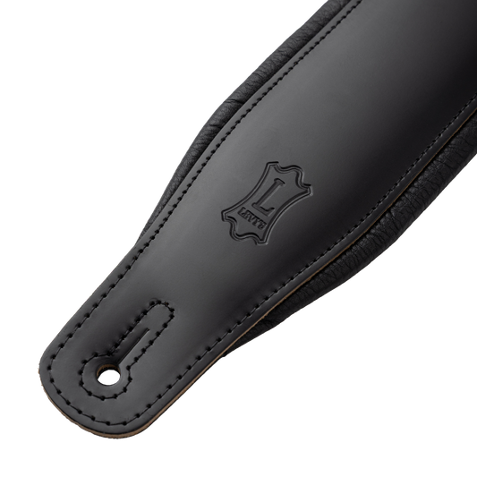 3" Wide Black Guitar Strap