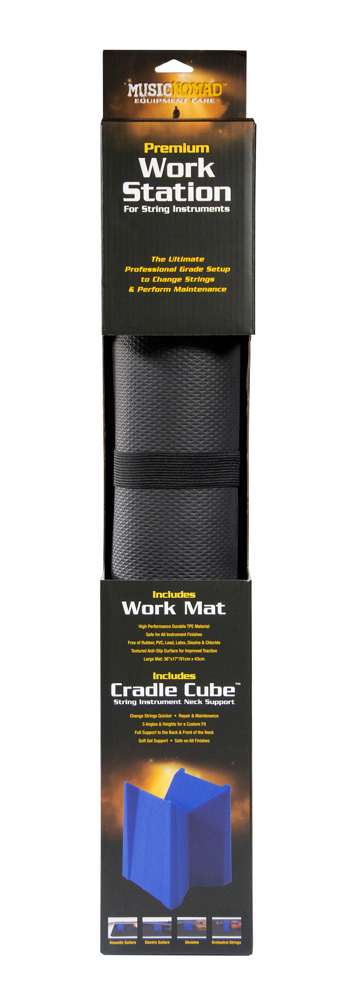 Music Nomad Work Station Mat w/Neck Support